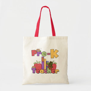 Bugs and Apples Pre-K Teacher Tshirts and Gifts Tote Bag