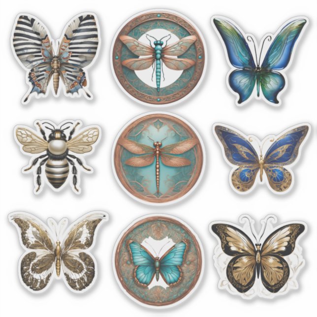 Bugs and Butterflies Sticker Collection (Front)