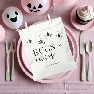 Bugs And Kisses   Black Spiders   Happy Halloween Favour Bags