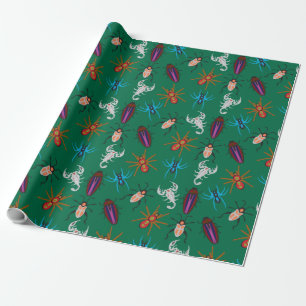 Bugs And Scorpions Pattern Wrapping Paper