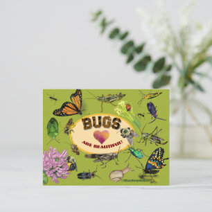Bugs are Beautiful! Insects Postcard