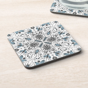Bugs, black and blue coaster