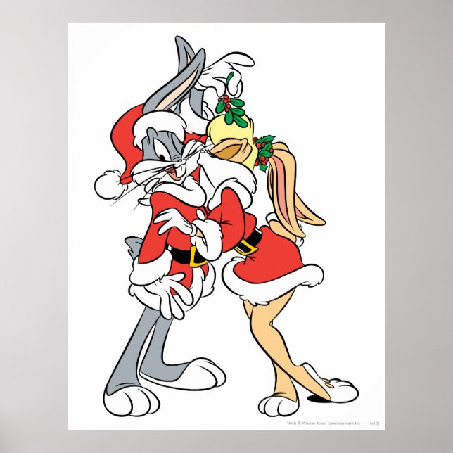 BUGS BUNNY™ and Lola Mistletoe Kiss Poster (Front)