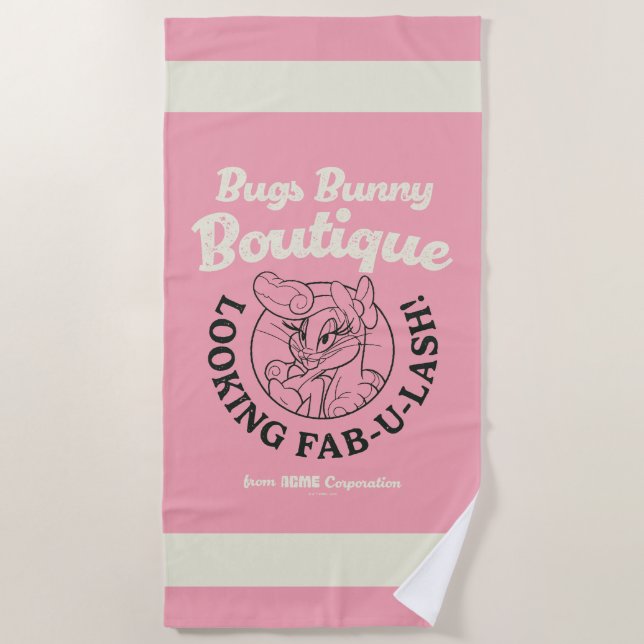 BUGS BUNNY™ Boutique - Looking Fab-U-Lash! Beach Towel (Front)