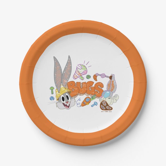 BUGS BUNNY BUILDERS™| BUGS BUNNY™ Sketch Art Paper Plate (Front)