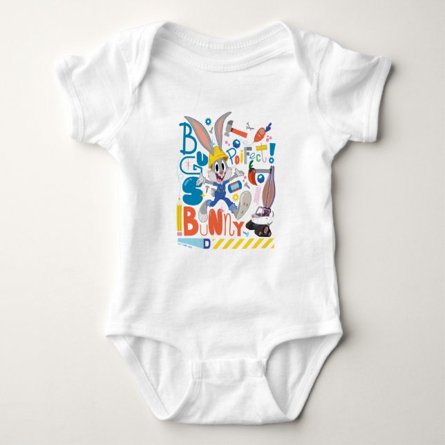 BUGS BUNNY BUILDERS™| BUGS BUNNY™ Work Tools Baby Bodysuit (Front)