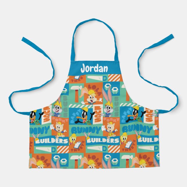 BUGS BUNNY BUILDERS™| Character Grid Pattern Apron (Front)