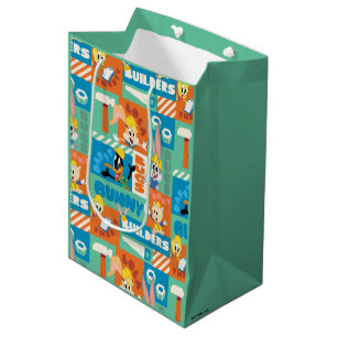 BUGS BUNNY BUILDERS™  Character Grid Pattern Medium Gift Bag