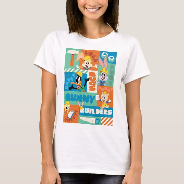 BUGS BUNNY BUILDERS™| Character Grid Pattern T-Shirt (Front)