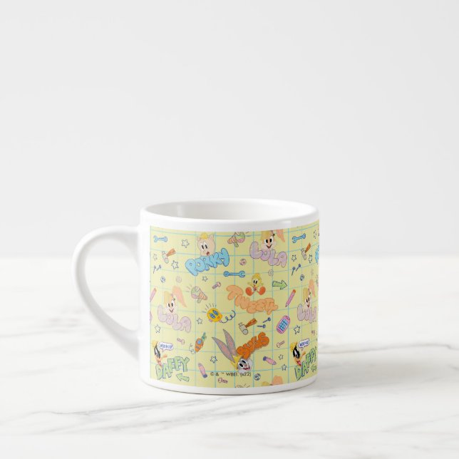 BUGS BUNNY BUILDERS™| Character Sketch Pattern Espresso Cup (Left)