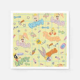 BUGS BUNNY BUILDERS™  Character Sketch Pattern Napkin
