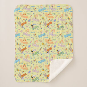 BUGS BUNNY BUILDERS™  Character Sketch Pattern Sherpa Blanket