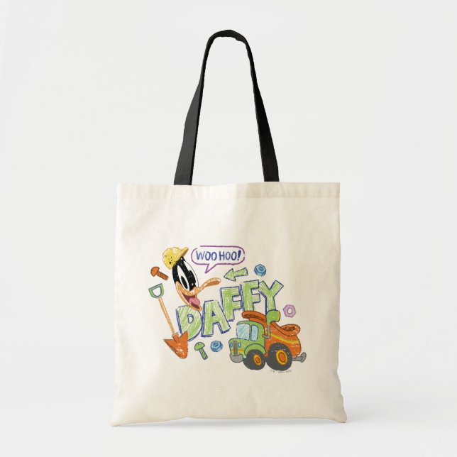 BUGS BUNNY BUILDERS™| DAFFY DUCK™ Sketch Art Tote Bag (Front)