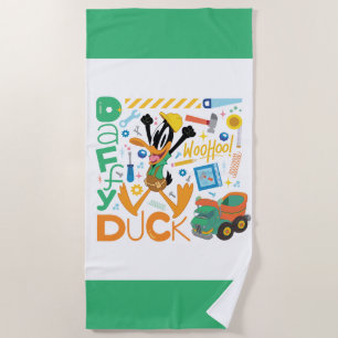 BUGS BUNNY BUILDERS™  DAFFY DUCK™ Work Tools Beach Towel