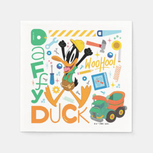 BUGS BUNNY BUILDERS™  DAFFY DUCK™ Work Tools Napkin