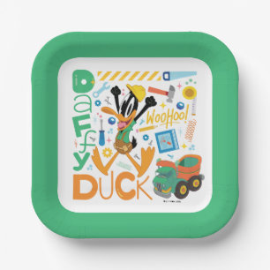 BUGS BUNNY BUILDERS™  DAFFY DUCK™ Work Tools Paper Plate