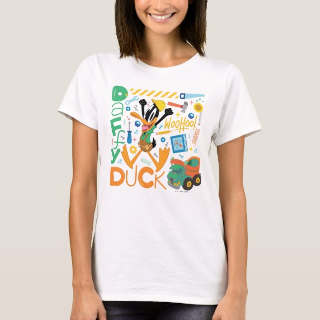 BUGS BUNNY BUILDERS™| DAFFY DUCK™ Work Tools T-Shirt (Front)
