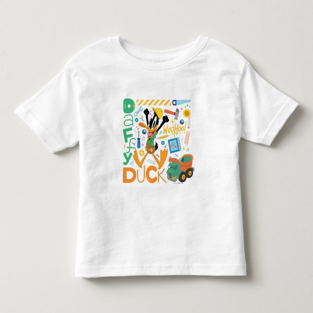 BUGS BUNNY BUILDERS™| DAFFY DUCK™ Work Tools Toddler T-Shirt (Front)