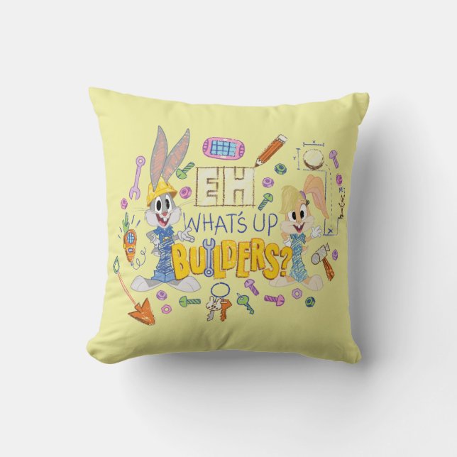 BUGS BUNNY BUILDERS™| Eh, What's Up Builders? Cushion (Front)