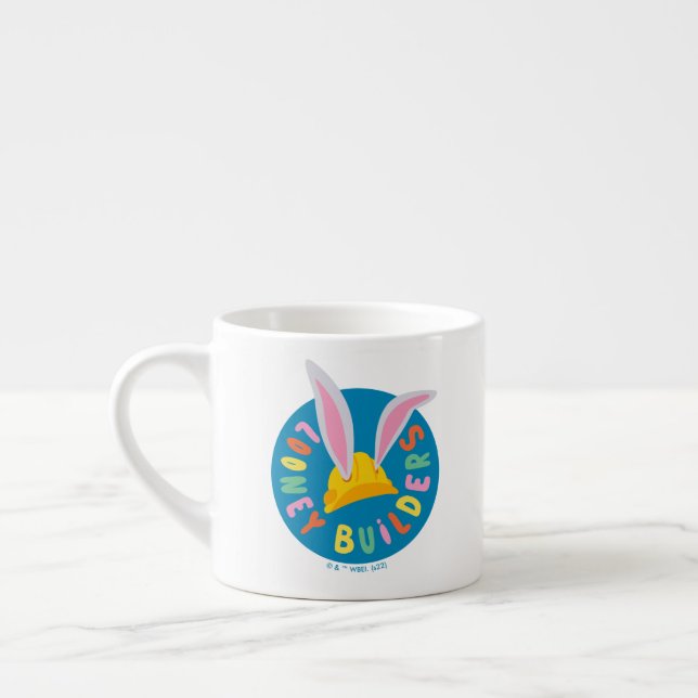 BUGS BUNNY BUILDERS™| Hard Hat Circle Logo Espresso Cup (Left)