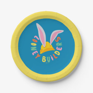 BUGS BUNNY BUILDERS™  Hard Hat Circle Logo Paper Plate