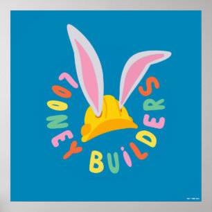 BUGS BUNNY BUILDERS™  Hard Hat Circle Logo Poster