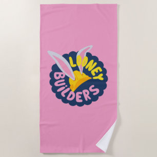 BUGS BUNNY BUILDERS™  Hard Hat Scalloped Logo Beach Towel