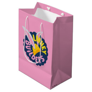 BUGS BUNNY BUILDERS™  Hard Hat Scalloped Logo Medium Gift Bag