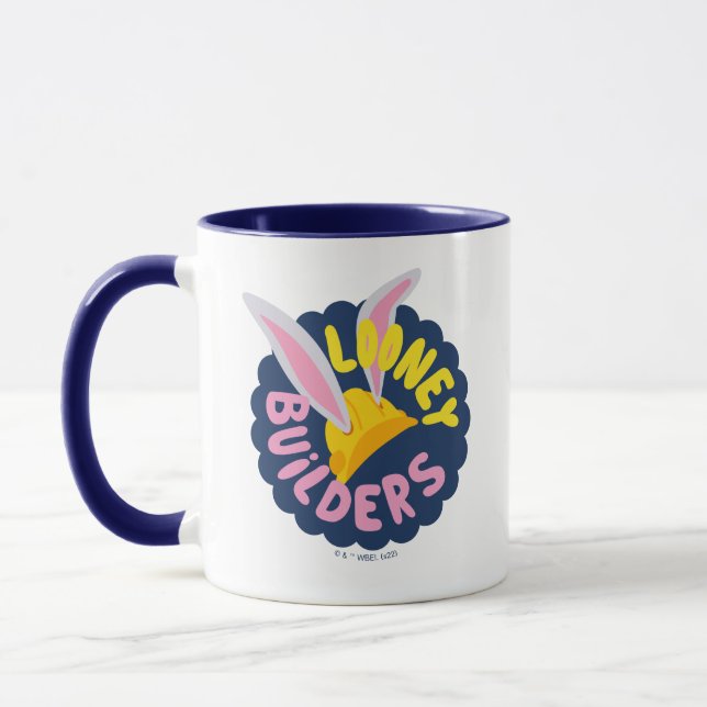 BUGS BUNNY BUILDERS™| Hard Hat Scalloped Logo Mug (Left)