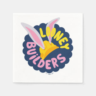 BUGS BUNNY BUILDERS™  Hard Hat Scalloped Logo Napkin