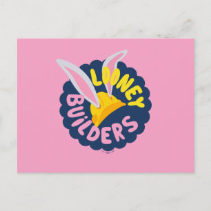 BUGS BUNNY BUILDERS™  Hard Hat Scalloped Logo Postcard
