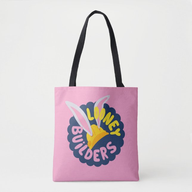 BUGS BUNNY BUILDERS™| Hard Hat Scalloped Logo Tote Bag (Front)