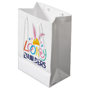 BUGS BUNNY BUILDERS™  Hard Hat Stacked Logo Medium Gift Bag