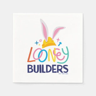 BUGS BUNNY BUILDERS™  Hard Hat Stacked Logo Napkin