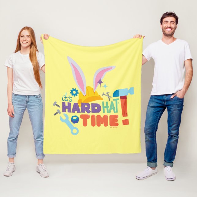 BUGS BUNNY BUILDERS™| It's Hard Hat Time Fleece Blanket (In Situ)