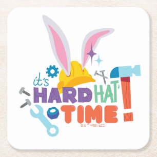 BUGS BUNNY BUILDERS™ It's Hard Hat Time Square Paper Coaster