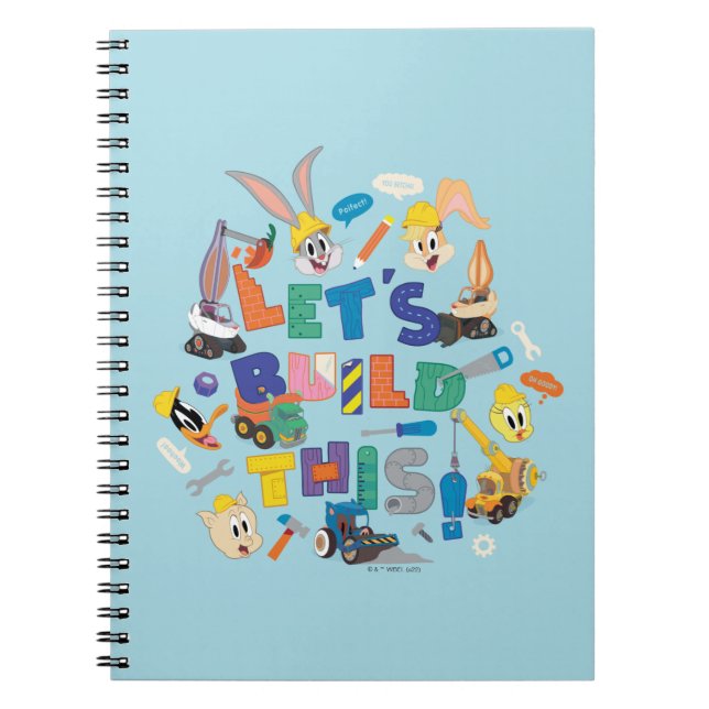 BUGS BUNNY BUILDERS™| "Let's Build This" Collage Notebook (Front)