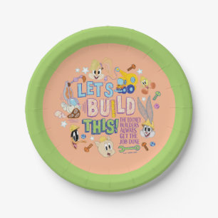 BUGS BUNNY BUILDERS™  "Let's Build This" Sketch Paper Plate