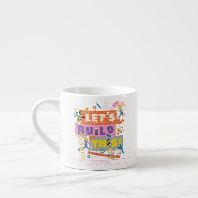 BUGS BUNNY BUILDERS™| "Let's Build This" Work Site Espresso Cup (Left)