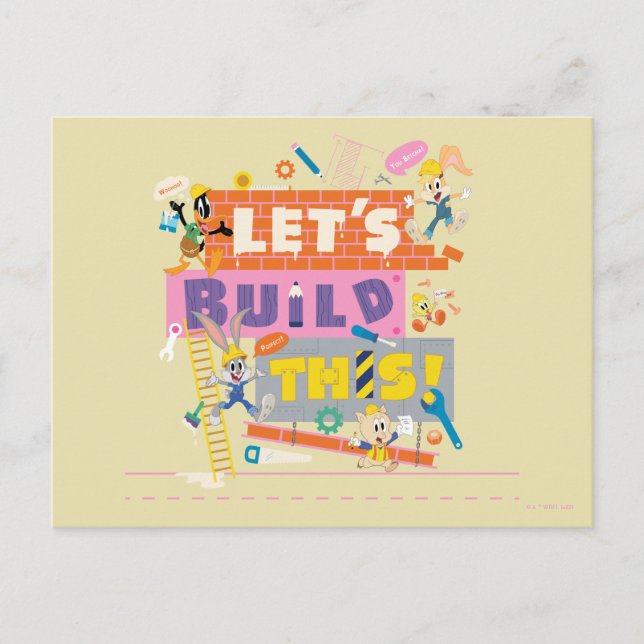 BUGS BUNNY BUILDERS™| "Let's Build This" Work Site Postcard (Front)