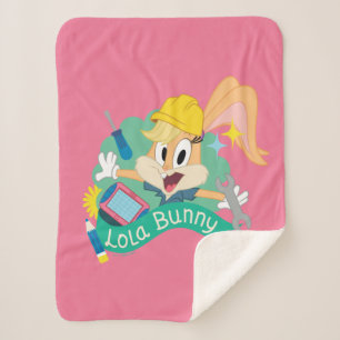 BUGS BUNNY BUILDERS™  Lola Bunny Character Graphic Sherpa Blanket