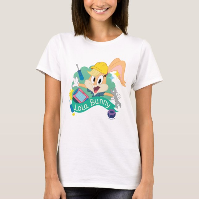 BUGS BUNNY BUILDERS™| Lola Bunny Character Graphic T-Shirt (Front)