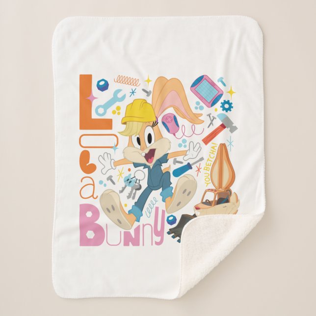 BUGS BUNNY BUILDERS™| Lola Bunny Work Tools Sherpa Blanket (Front)
