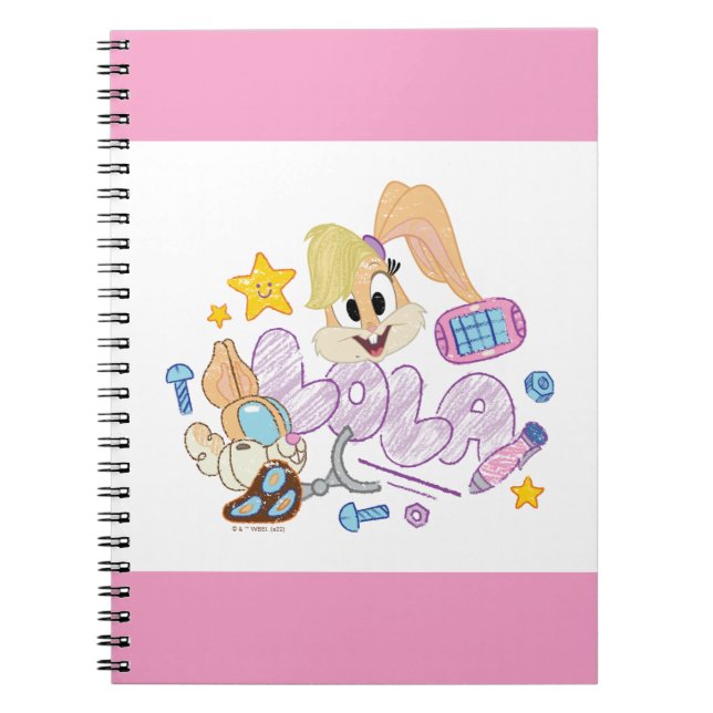 BUGS BUNNY BUILDERS™| Lola Sketch Art Notebook (Front)