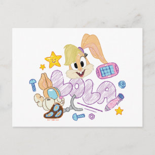 BUGS BUNNY BUILDERS™ Lola Sketch Art Postcard