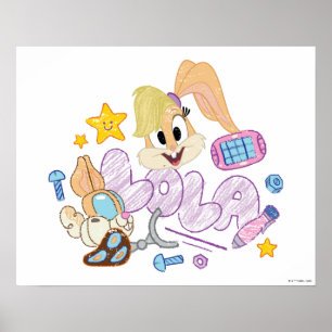 BUGS BUNNY BUILDERS™  Lola Sketch Art Poster