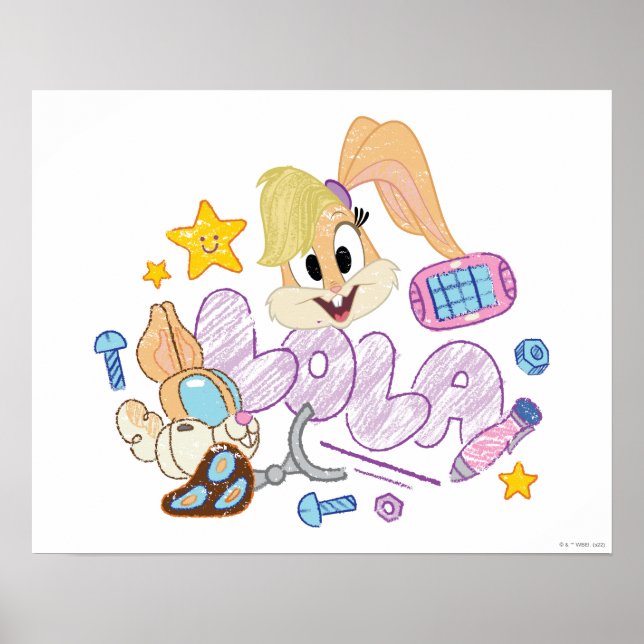 BUGS BUNNY BUILDERS™| Lola Sketch Art Poster (Front)