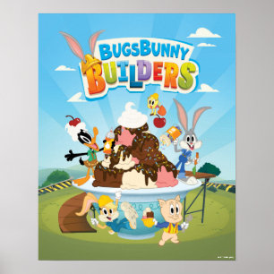 BUGS BUNNY BUILDERS™  Looney Builders Ice Cream Poster