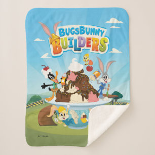 BUGS BUNNY BUILDERS™  Looney Builders Ice Cream Sherpa Blanket
