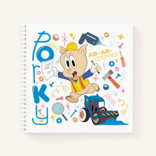 BUGS BUNNY BUILDERS™  Porky Pig Work Tools Notebook